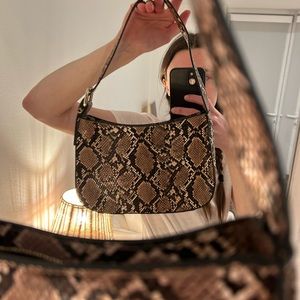 Brandy Melville Faux Snake Skin Purse